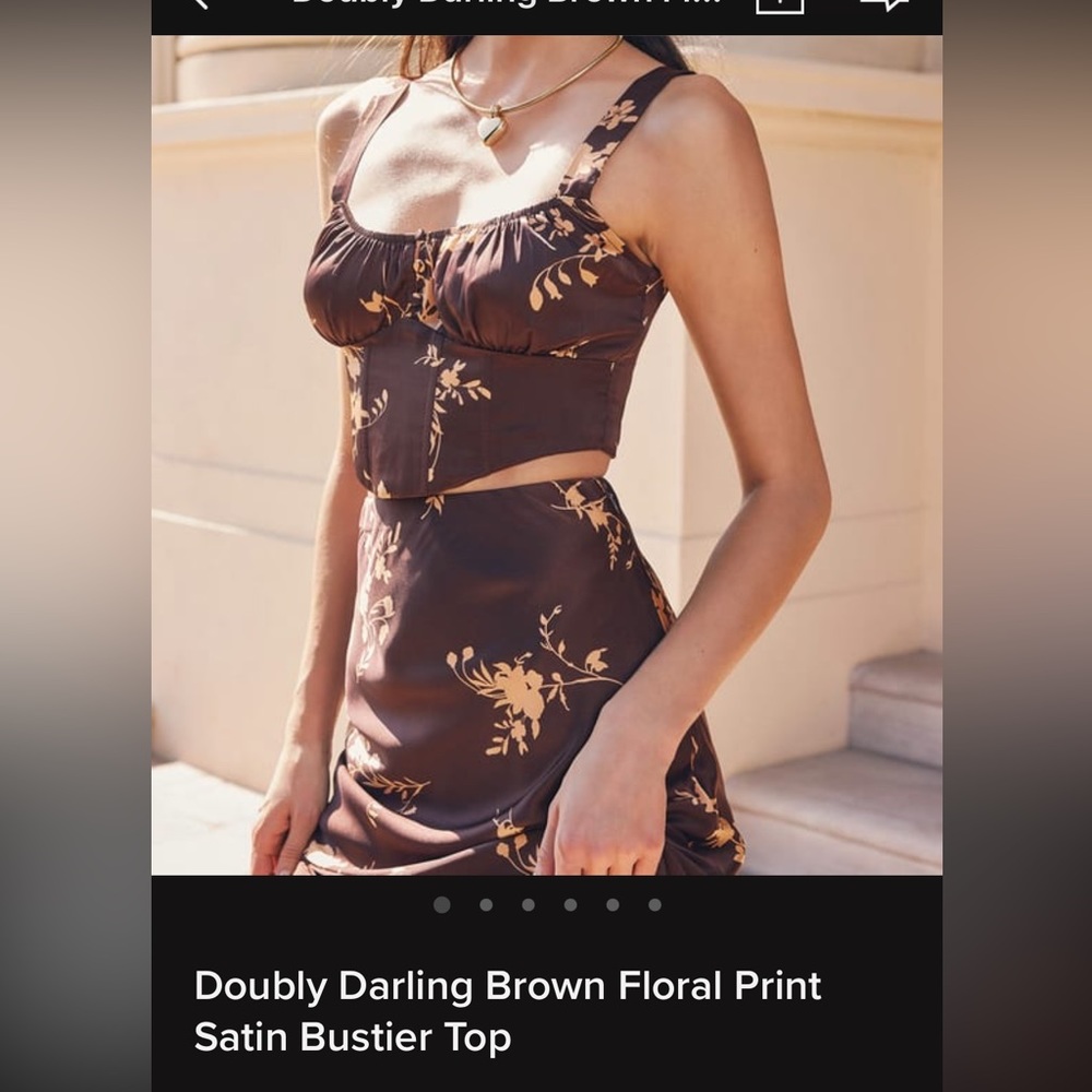 Doubly Daring Brown Bustier Top Lulu’s
